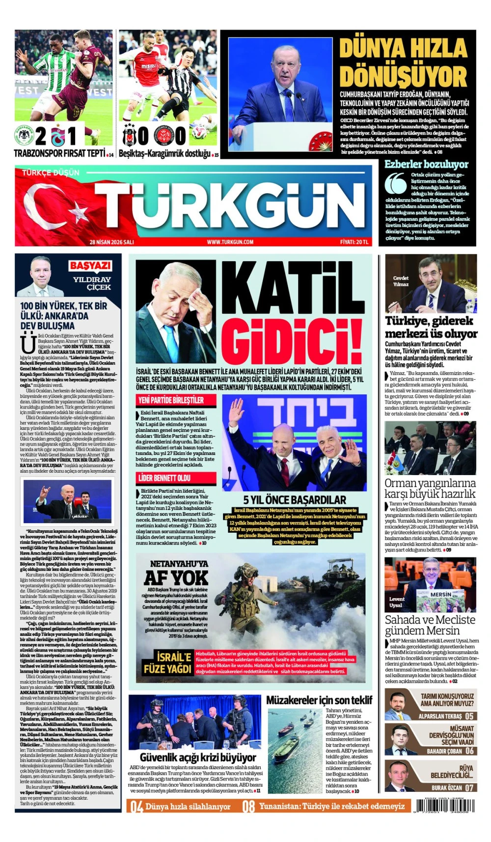 Gazetemizin 28 Nisan Salı baskısını inceleyebilirsiniz... #T&uuml;rkg&uuml;nGazetesi #T&uuml;rkg&uuml;n