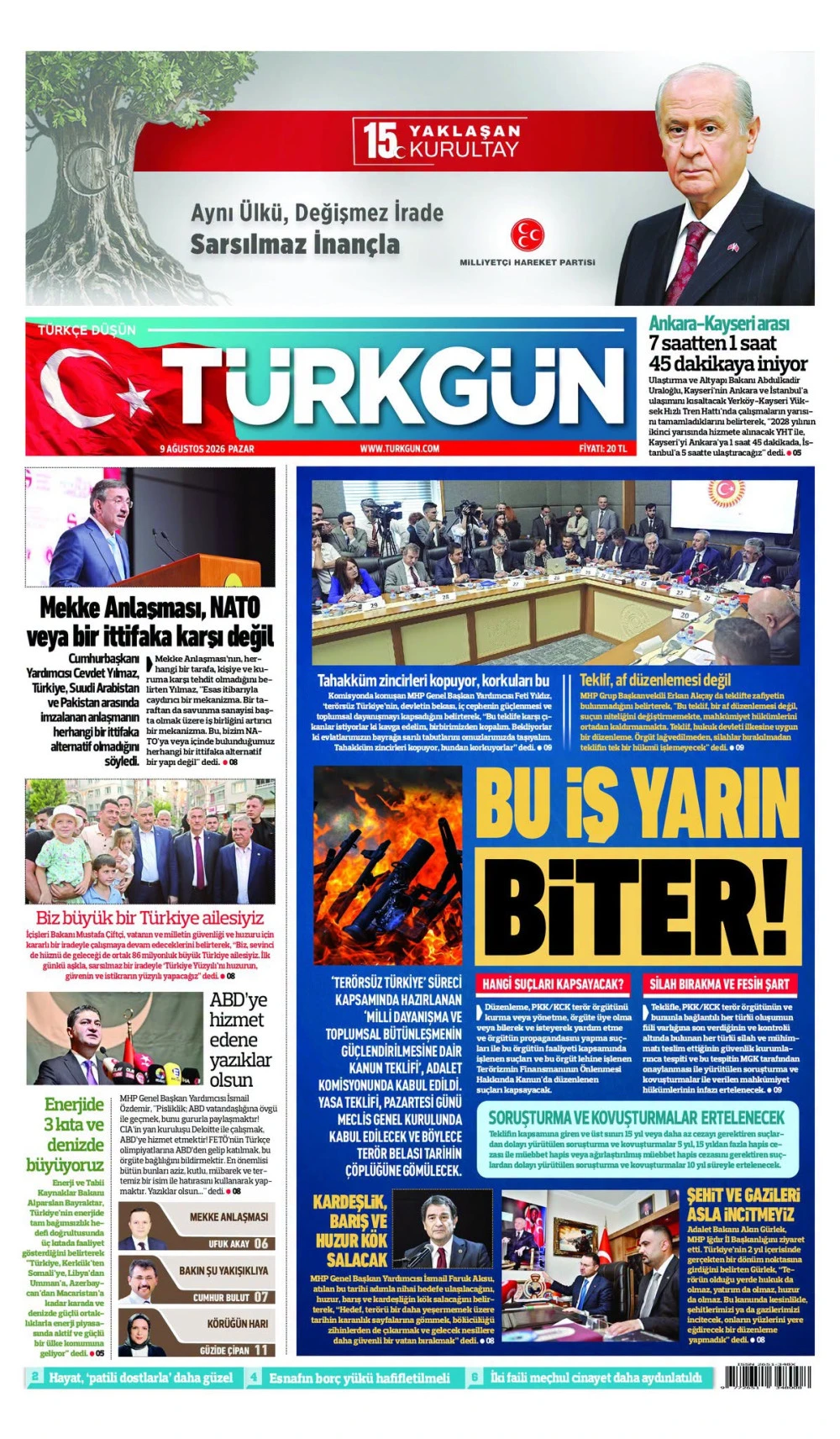 Gazetemizin 9 Ağustos Pazar baskısını inceleyebilirsiniz... #T&uuml;rkg&uuml;nGazetesi #T&uuml;rkg&uuml;n
