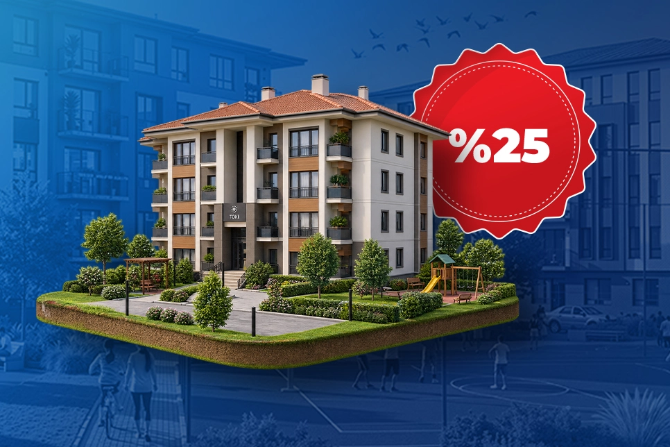 TOKİ&rsquo;den y&uuml;zde 25 indirim kampanyası başlıyor... Son başvuru 19 Ekim 2026