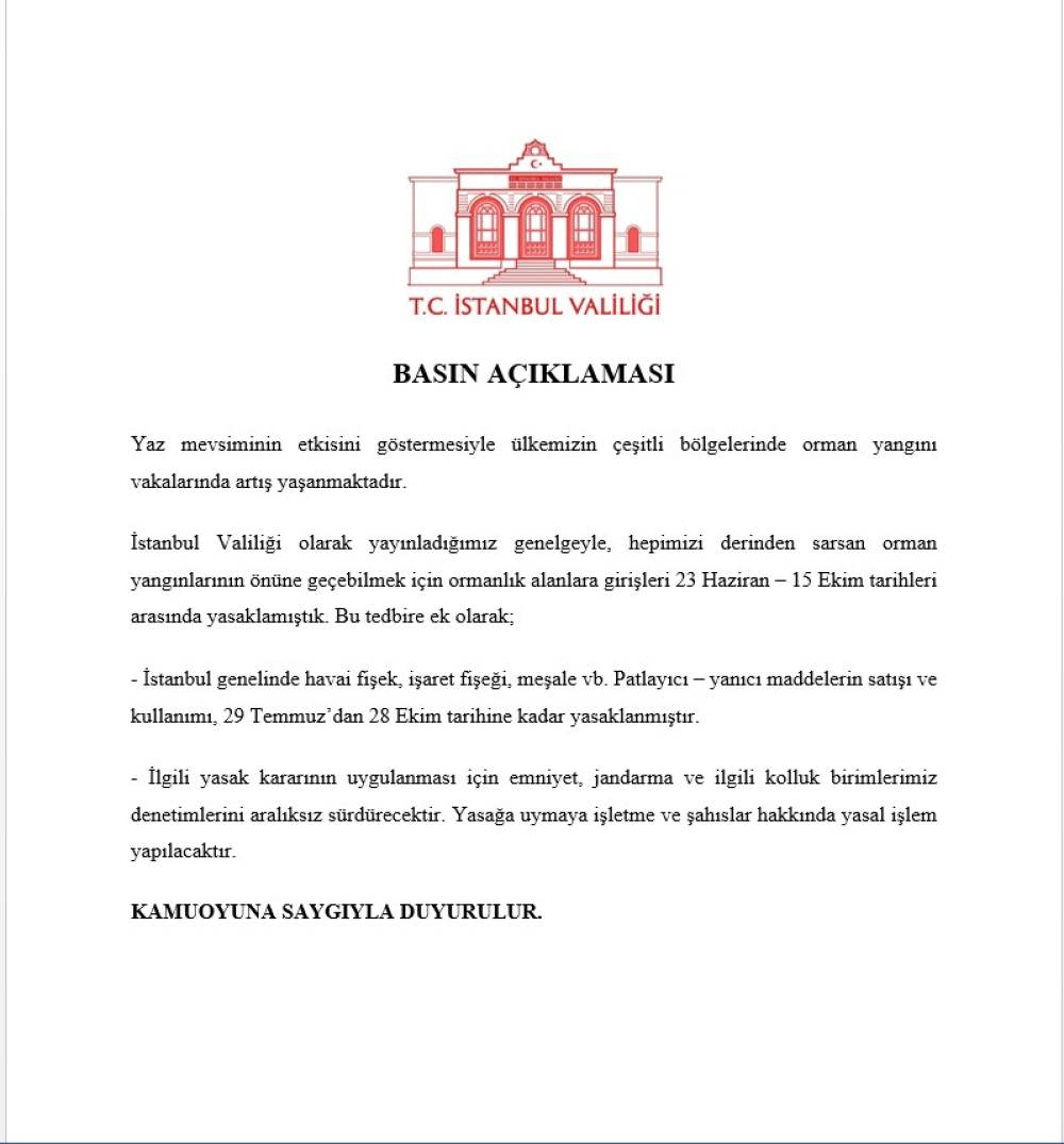 İstanbul - İstanbul'da havai fişek, meşale, patlayıcı ve yanıcı madde satışı yasaklandı / Ek bilgiyle 