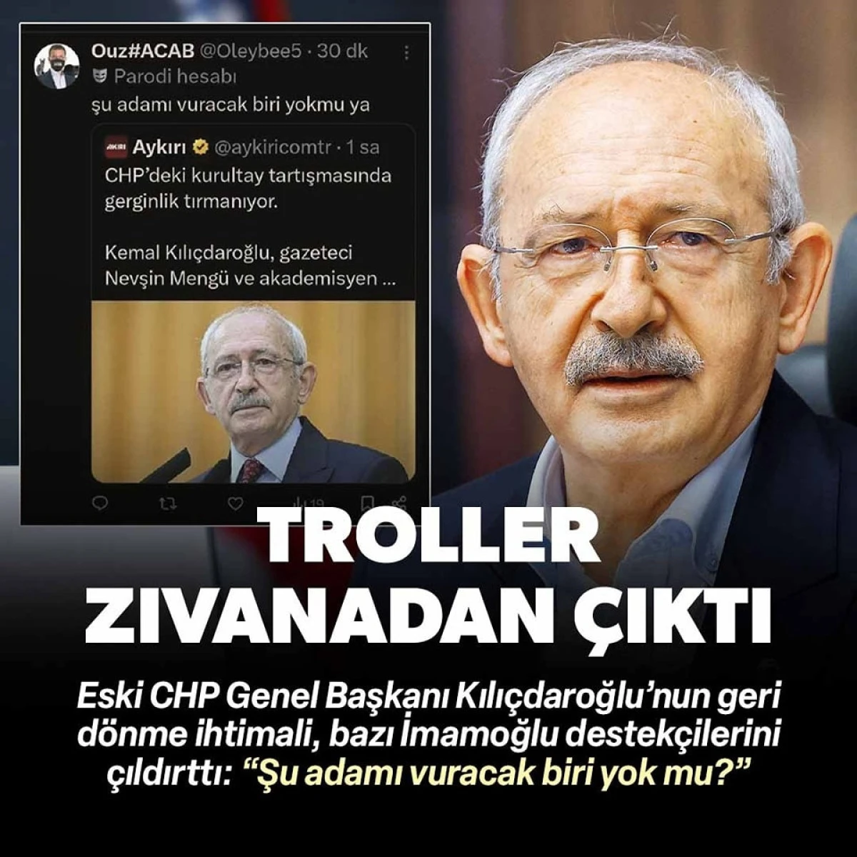 İmamoğlu'nun trolleri zıvanadan çıktı: Kılıçdaroğlu'nun vurulmasını istiyorlar