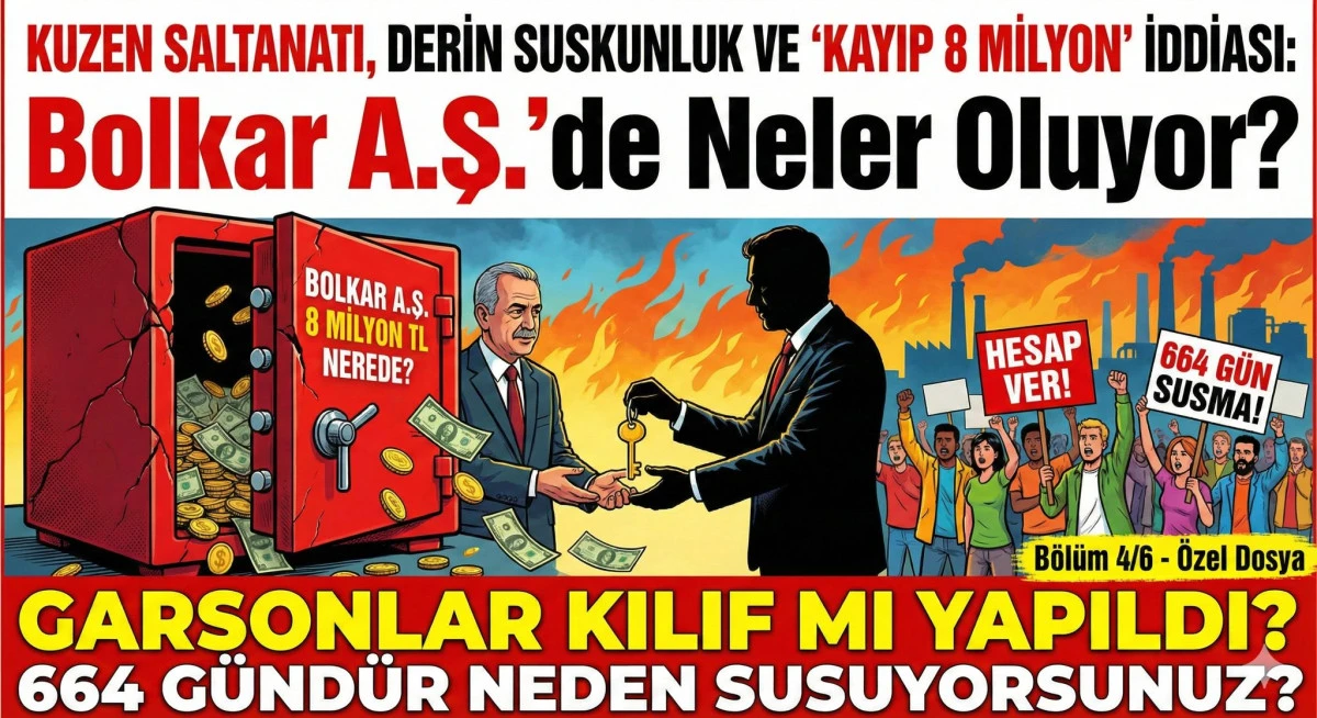 KUZEN SALTANATI, DERİN SUSKUNLUK VE "KAYIP 8 MİLYON" İDDİASI: Bolkar A.Ş.'de Neler Oluyor? (B&ouml;l&uuml;m 4/6 - &Ouml;zel Dosya)