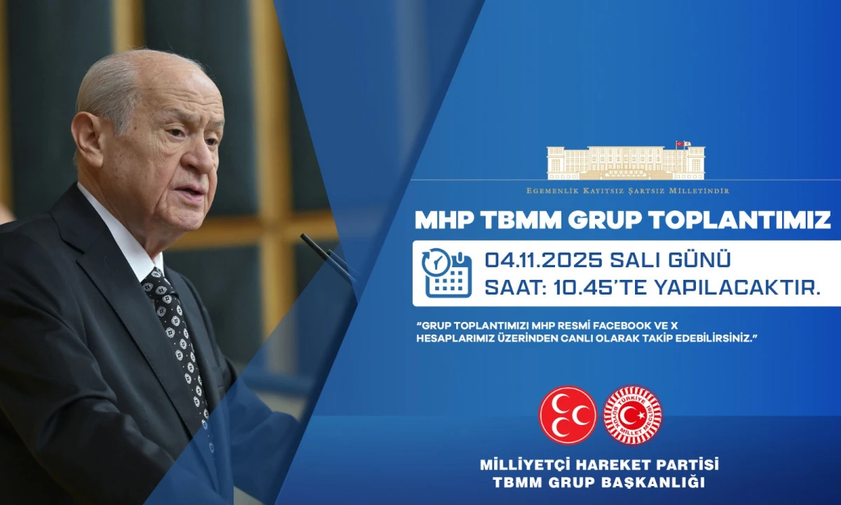 MHP TBMM Grup Toplantısı CANLI Yayını ERT FM 90.2 ve ERT TV üzerinden Takip edebilirsiniz.