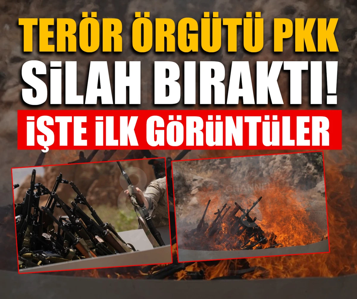 Terör örgütü PKK silah bıraktı! İşte ilk görüntüle