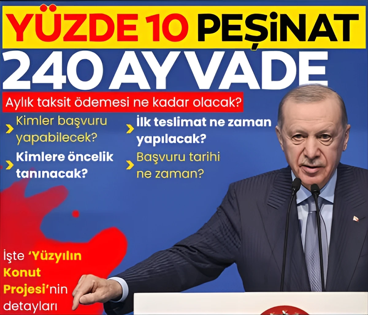 Yüzyılın Konut Projesinin detayları açıklandı (Haberimizde)